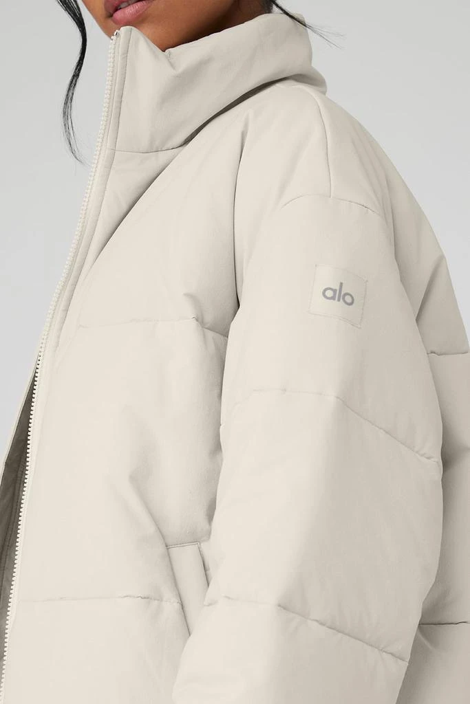 Alo Yoga Stretch Woven Street Puffer - Bone 4