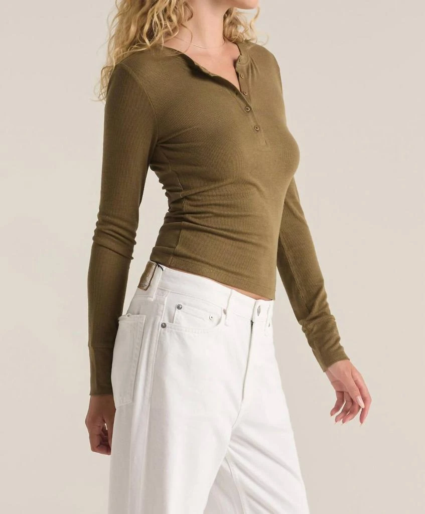 Z Supply Z Supply - Scarlett Rib Henley Top 2