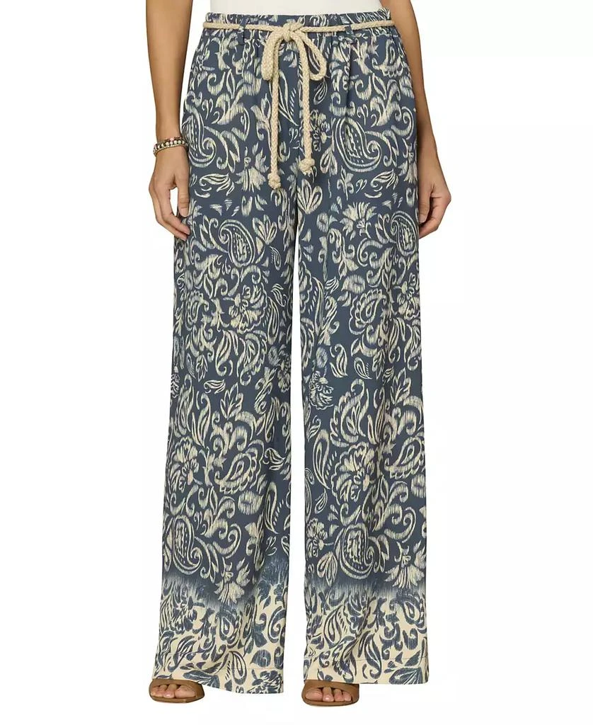 Democracy Petite Pleated Wide Leg Pants