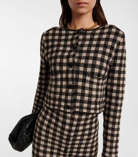 Altuzarra Flicker checked cardigan 3