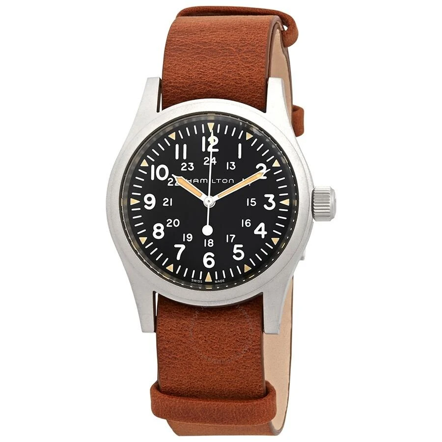 Hamilton Khaki Field Hand Wind Black Dial Men's Watch H69439531 1