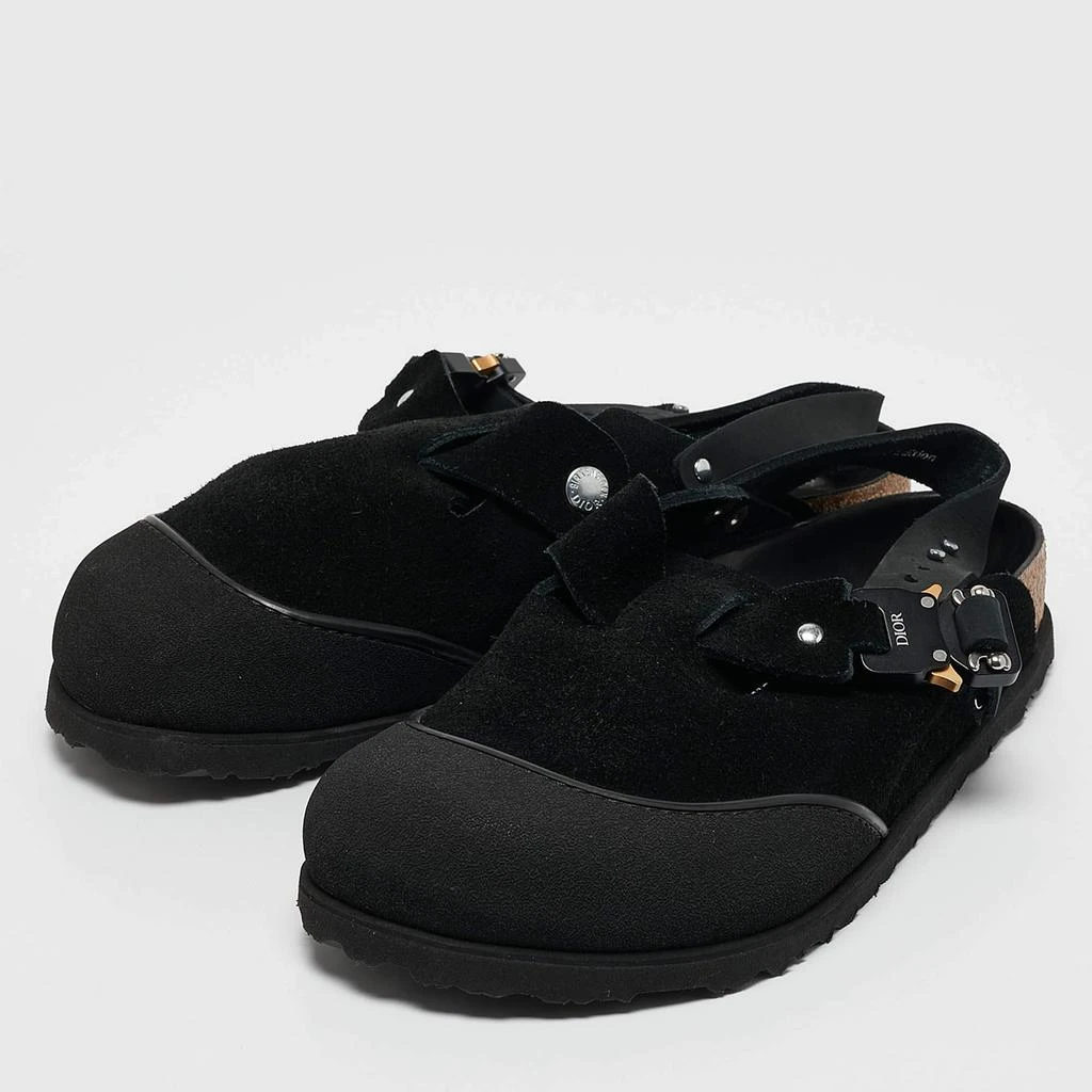 Dior DIOR x Birkenstock Black Suede Tokio Mule Sandals Size 39 2
