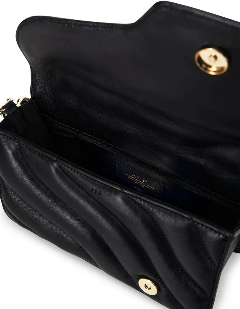 ATP ATELIER Assisi Black Quilted Nappa Baguette Bag 3