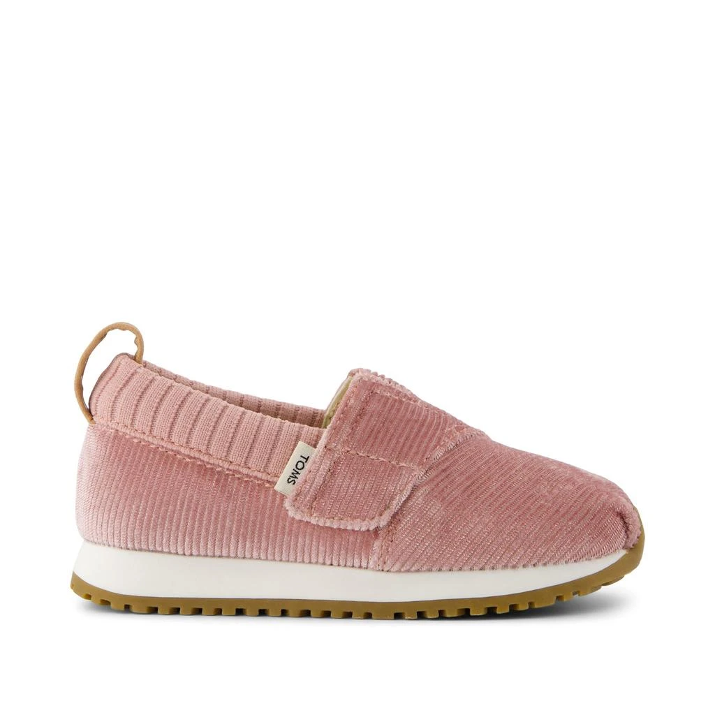 TOMS Shoes Resident Vintage Pink Corduroy Toddler Sneaker 1