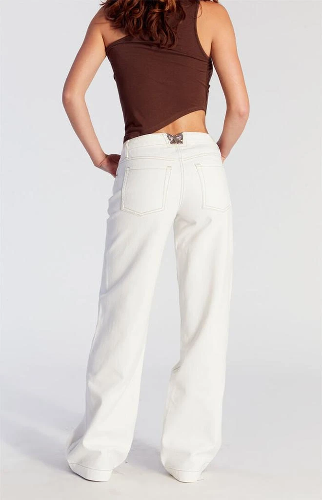 PacSun Casey Low Rise Baggy Jeans Butterfly Stamp 5