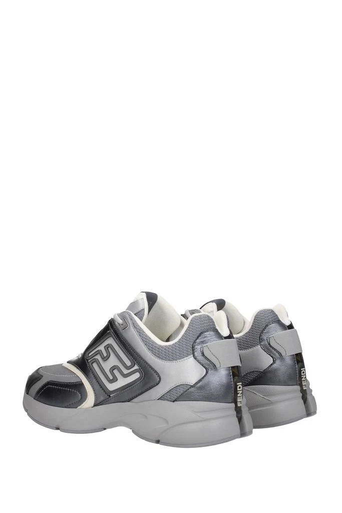 Fendi Sneakers faster Fabric Gray Silver 4