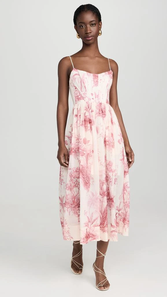 Zimmermann Waverly Corset Midi Dress 4