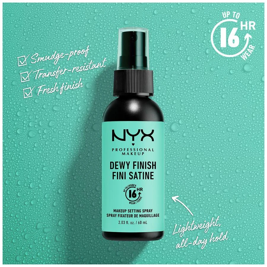 NYX Professional Makeup Dewy Finish Long Lasting Makeup Setting Spray 2