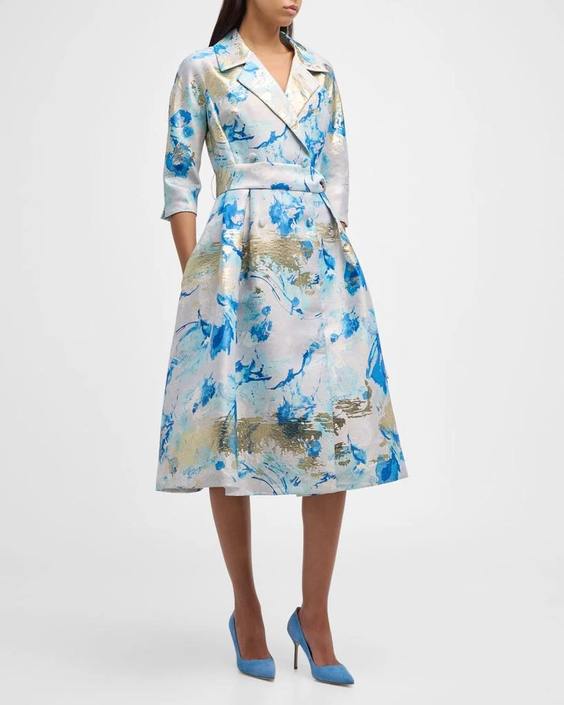 strapless open back dress Lite Maxi Pleated Coat – SimpleModerne main image 1