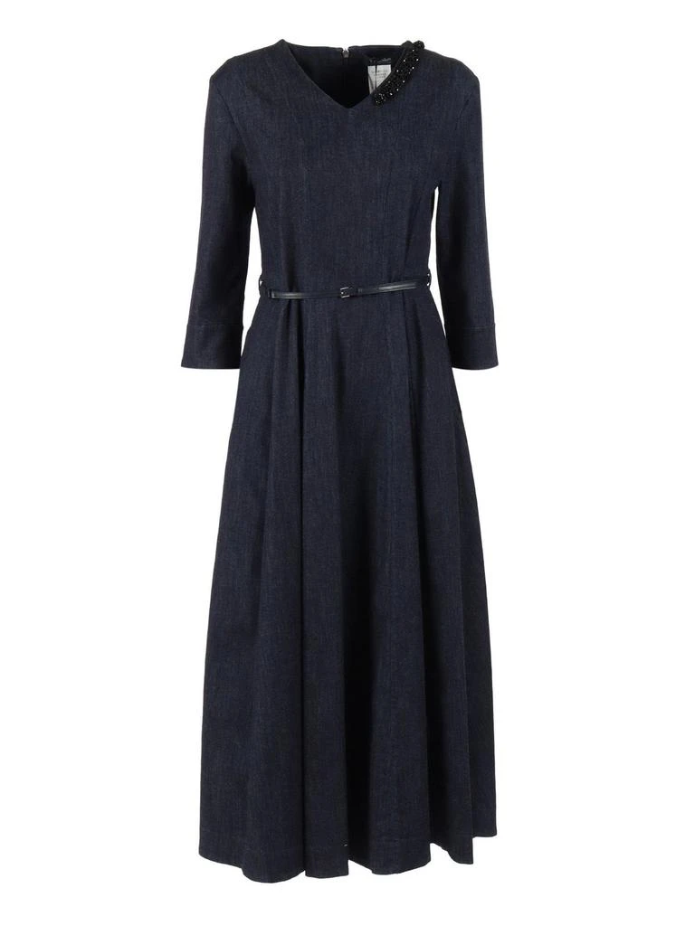 Max Mara 'S Max Mara Vela Embellished V-Neck Midi Denim Dress - Dresses &  Skirts - Compare Prices from 7+ Stores - Free Shipping - BeyondStyle