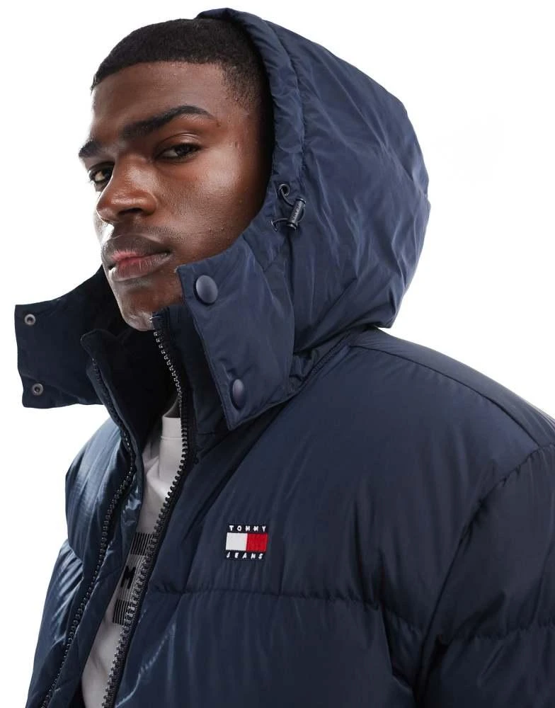 Tommy Jeans Tommy Jeans alaska puffer jacket with back flag graphic in navy 4