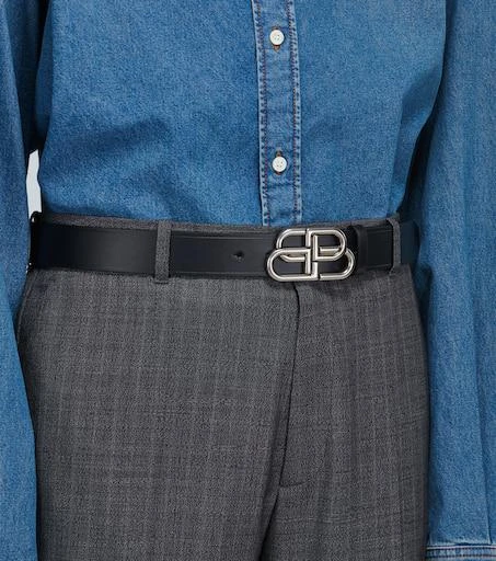 Balenciaga BB Large leather belt 2