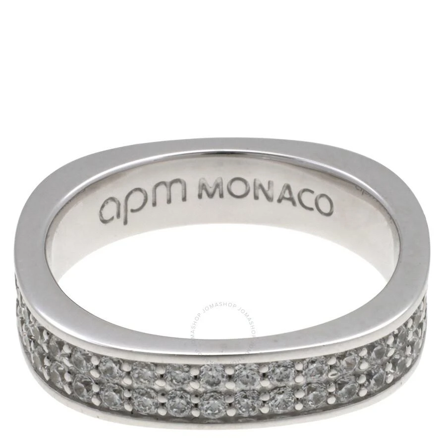 apm Monaco Ladies Chunky Pave Embellished Ring 1