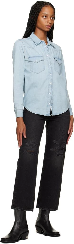 Levi's Black Ribcage Jeans 4
