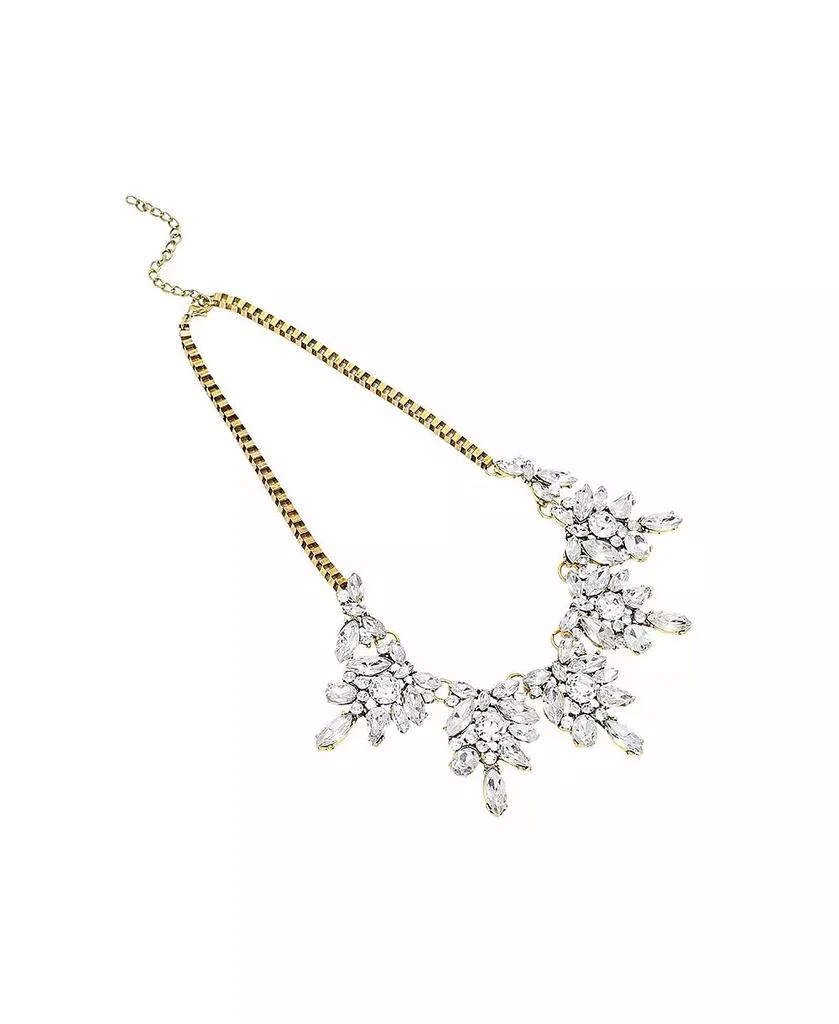 SOHI Chunky Crystal Statement Necklace