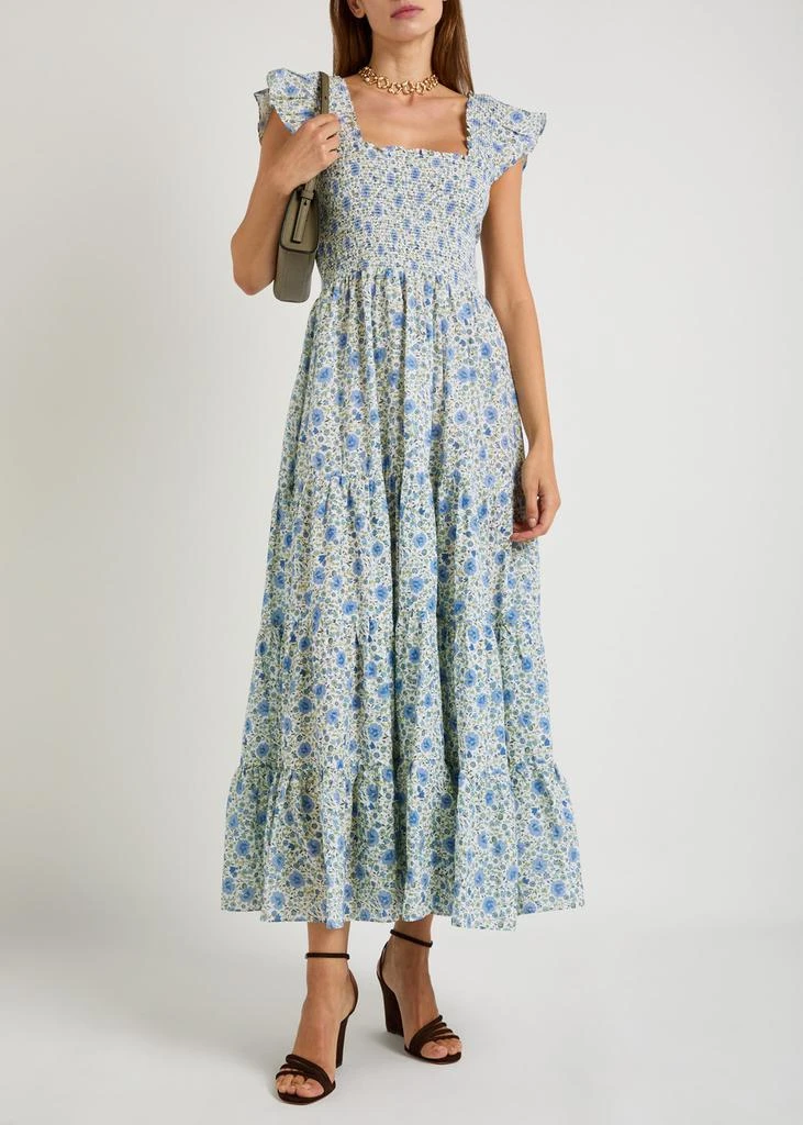 white christmas dresses Kendall Cotton Midi Dress in Eva Floral Cream main image 0