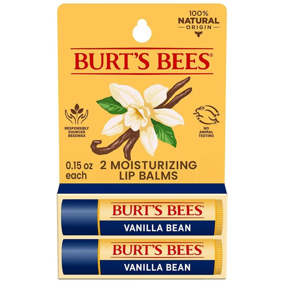 Burt's Bees Vanilla Bean Moisturizing Lip Balms Pack Vanilla Bean 1