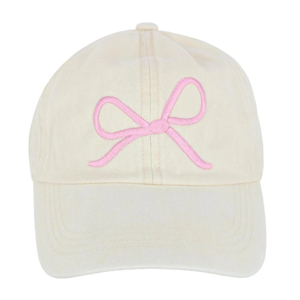 David & Young Women's Delicate Bow Baseball Cap 1