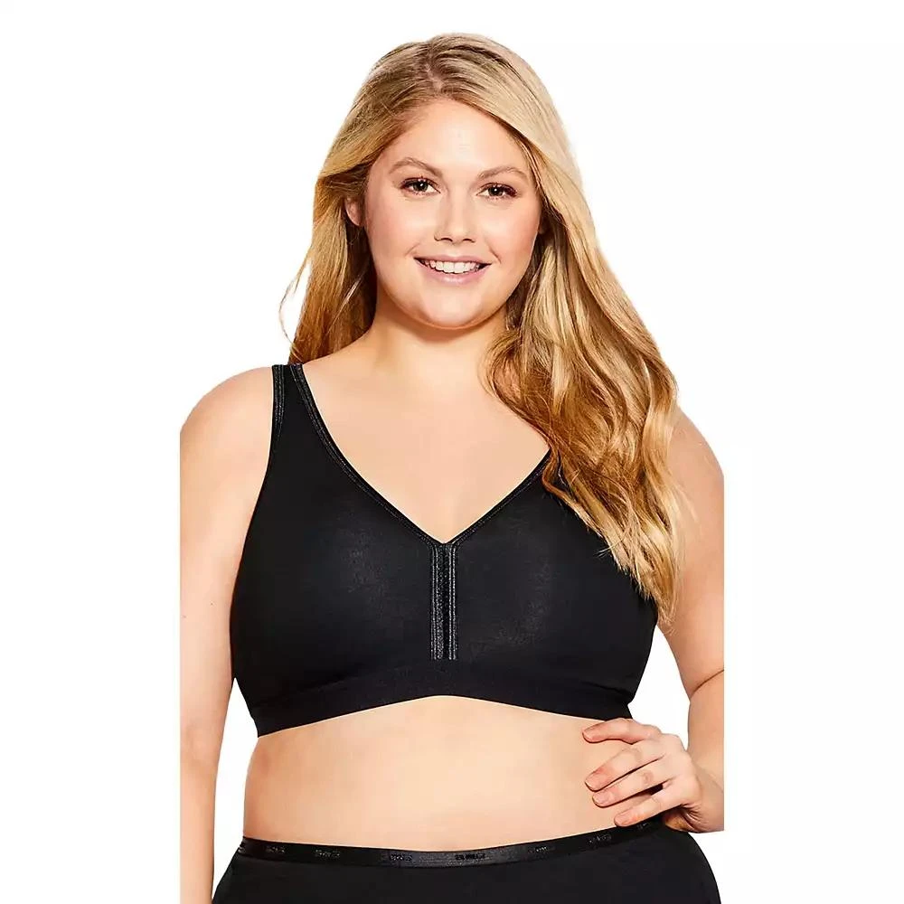AVENUE Plus Size Basic Cotton Bra 1