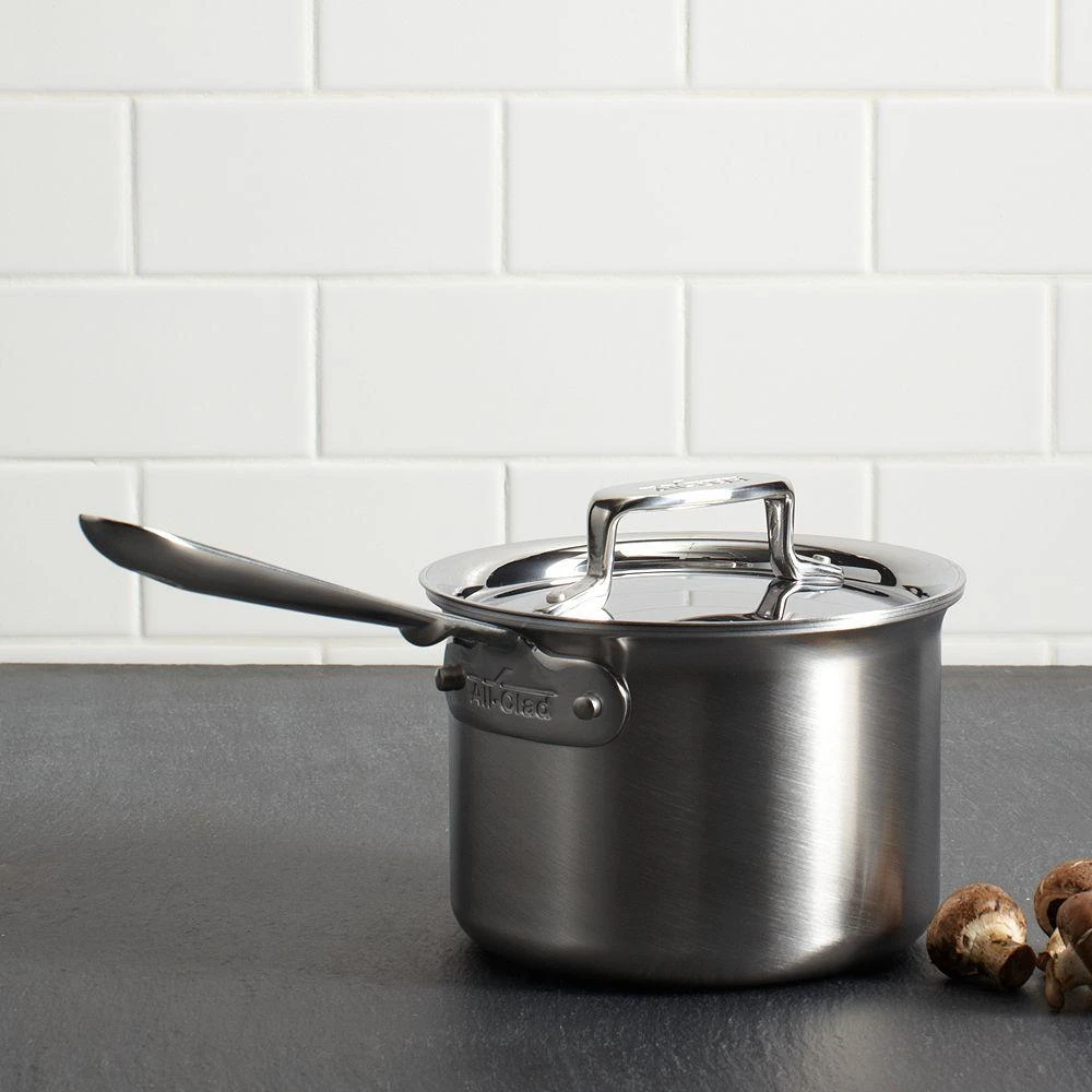 All-Clad All Clad d5 Stainless Brushed 2 Quart Sauce Pan with Lid 2