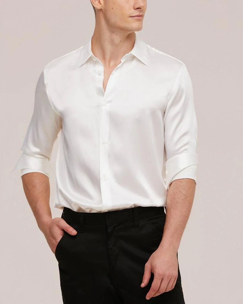 LILYSILK 22MM Mulberry Silk Basic Mens Shirt 3