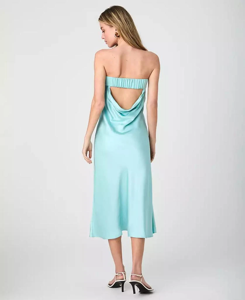 French Connection Women's Oona Satin Strapless Midi Dress 2