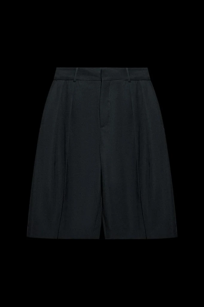 Balmain Balmain Grain De Poudre Pleated Bermuda Shorts 1