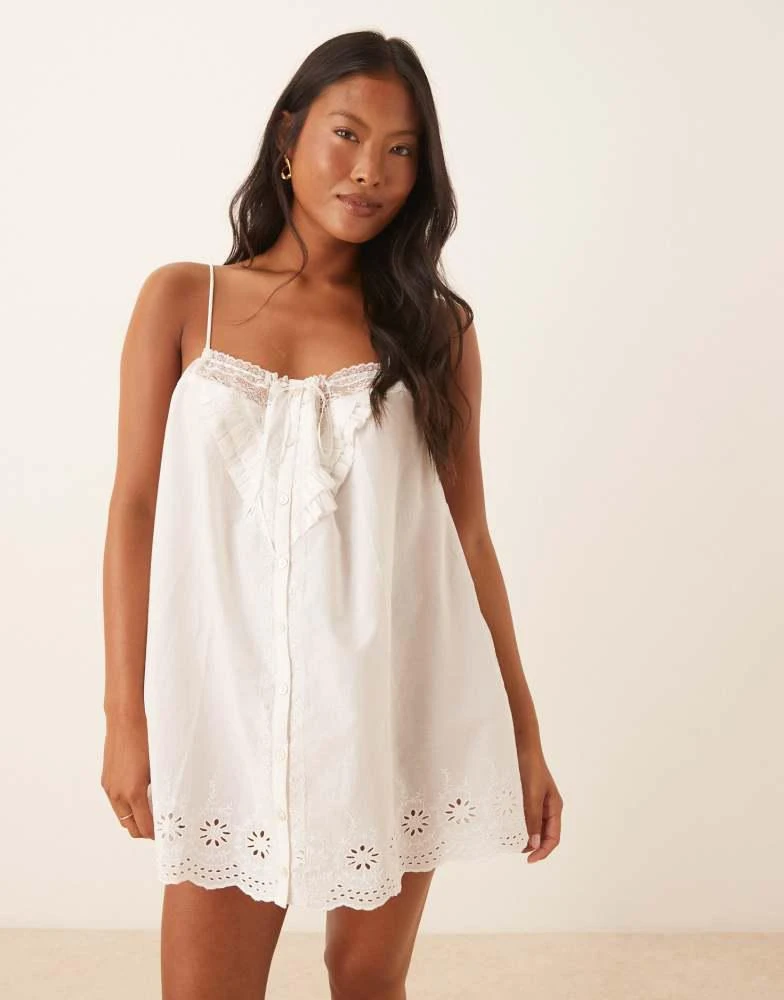 lace scoop back dress Ivory Bohemian Scoop Neckline Open Back Lace Wedding Dress TN385 US16 / Custom Color main image 1