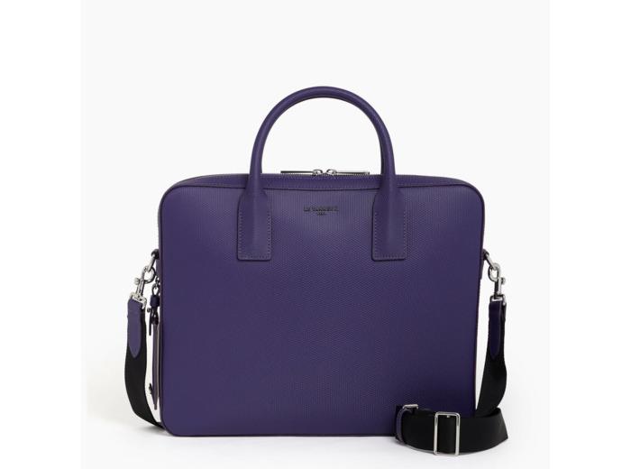 le tanneur Porte document slim 14 Emile en cuir monogramme