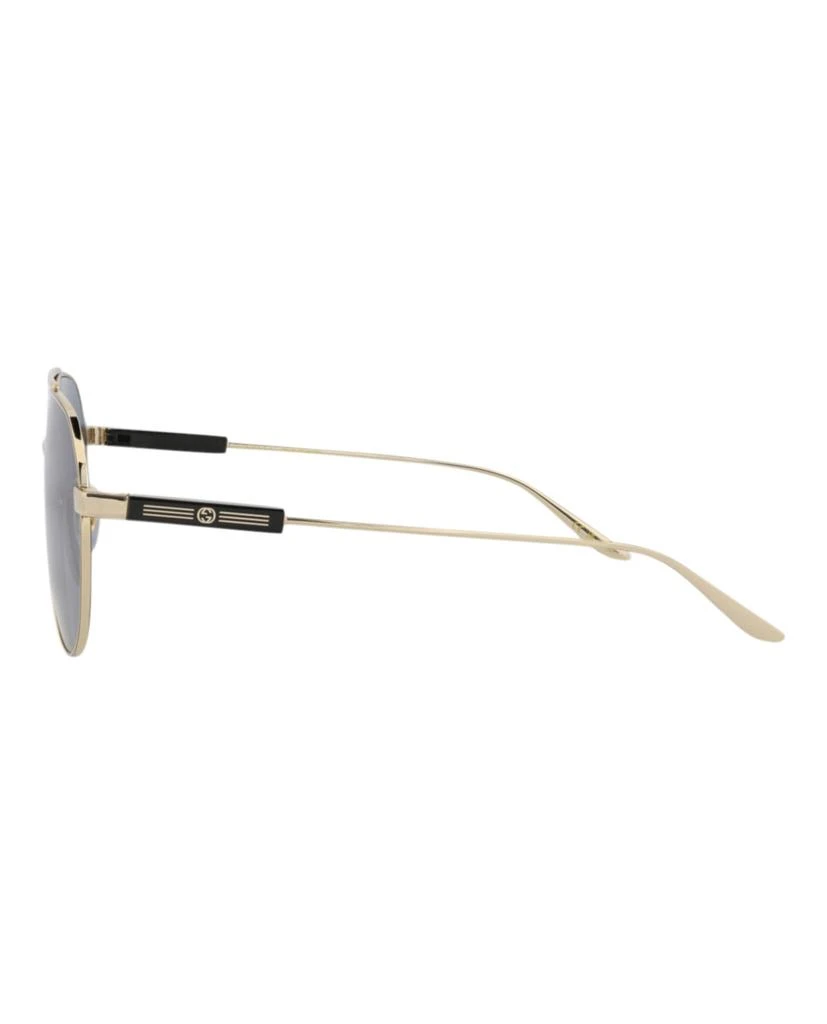 Gucci Aviator-Frame Metal Sunglasses 3