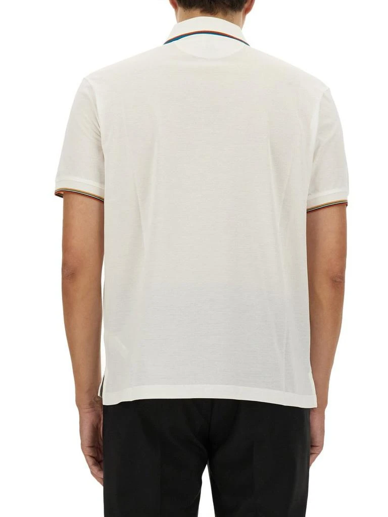 Paul Smith Paul Smith Signature Stripe Trim Zip Polo Shirt 2