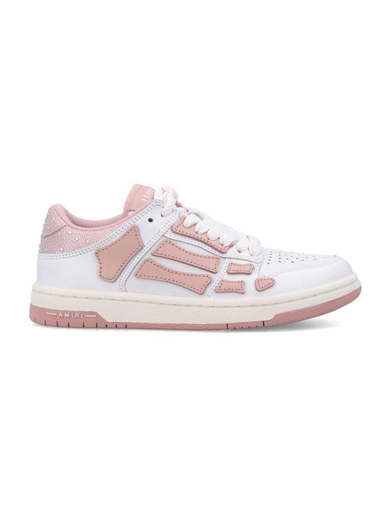 スニーカー Amiri Crystal Satin Skel Top Low Woman's Sneakers AMIRI Amiri Crystal Satin Skel Top Low Woman'S Sneakers