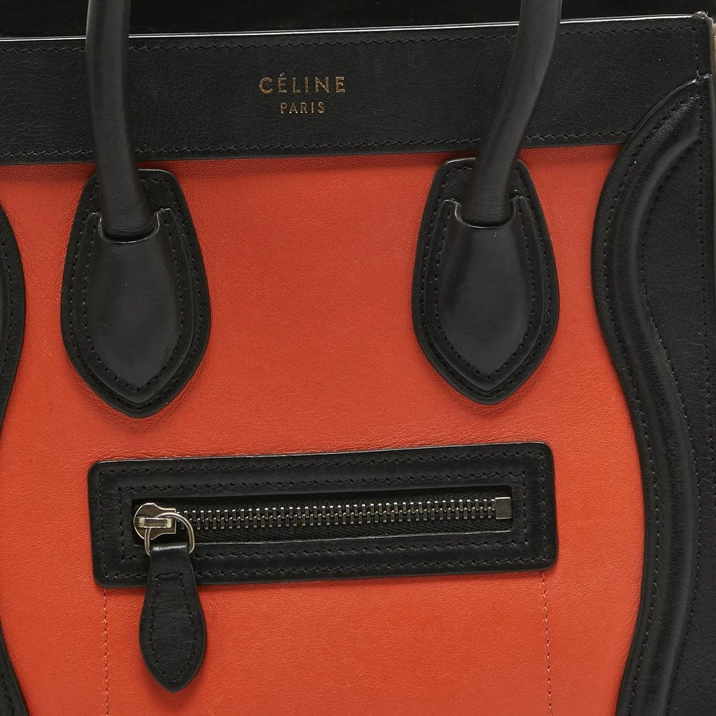 Celine Tri Color Leather Nano Luggage Tote 5