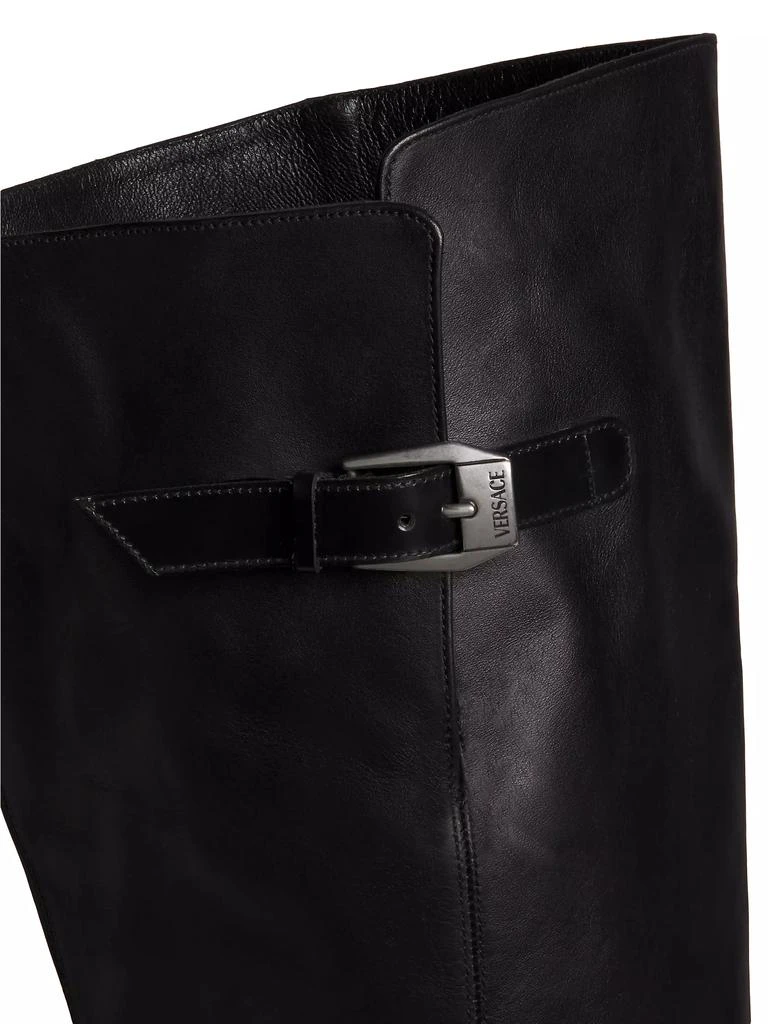 Versace Texano Leather Over-The-Knee Boots 5