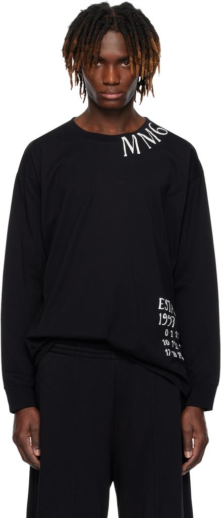 【MM6 Maison Margiela】ブラック Numeric 長袖Tシャツ CAVE Online Shop ｜セレクトショップCAVE大阪 / MM6 MAISON