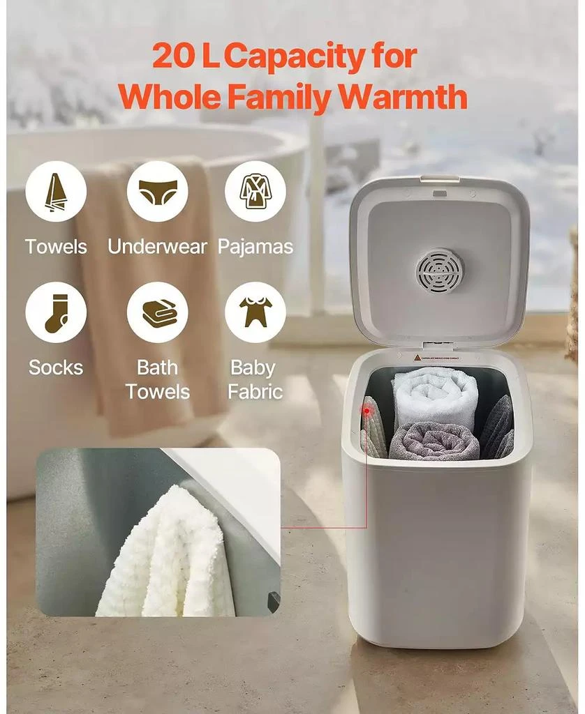 Ecooso Towel Warmers for Bathroom, Towel Warmer Bucket with Child Lock 
High-Temp Indicator 7