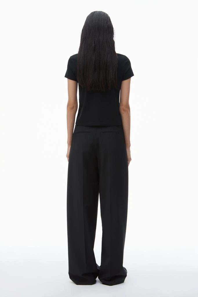 Alexander Wang Logo-Print Shrunken Jersey Tee 4