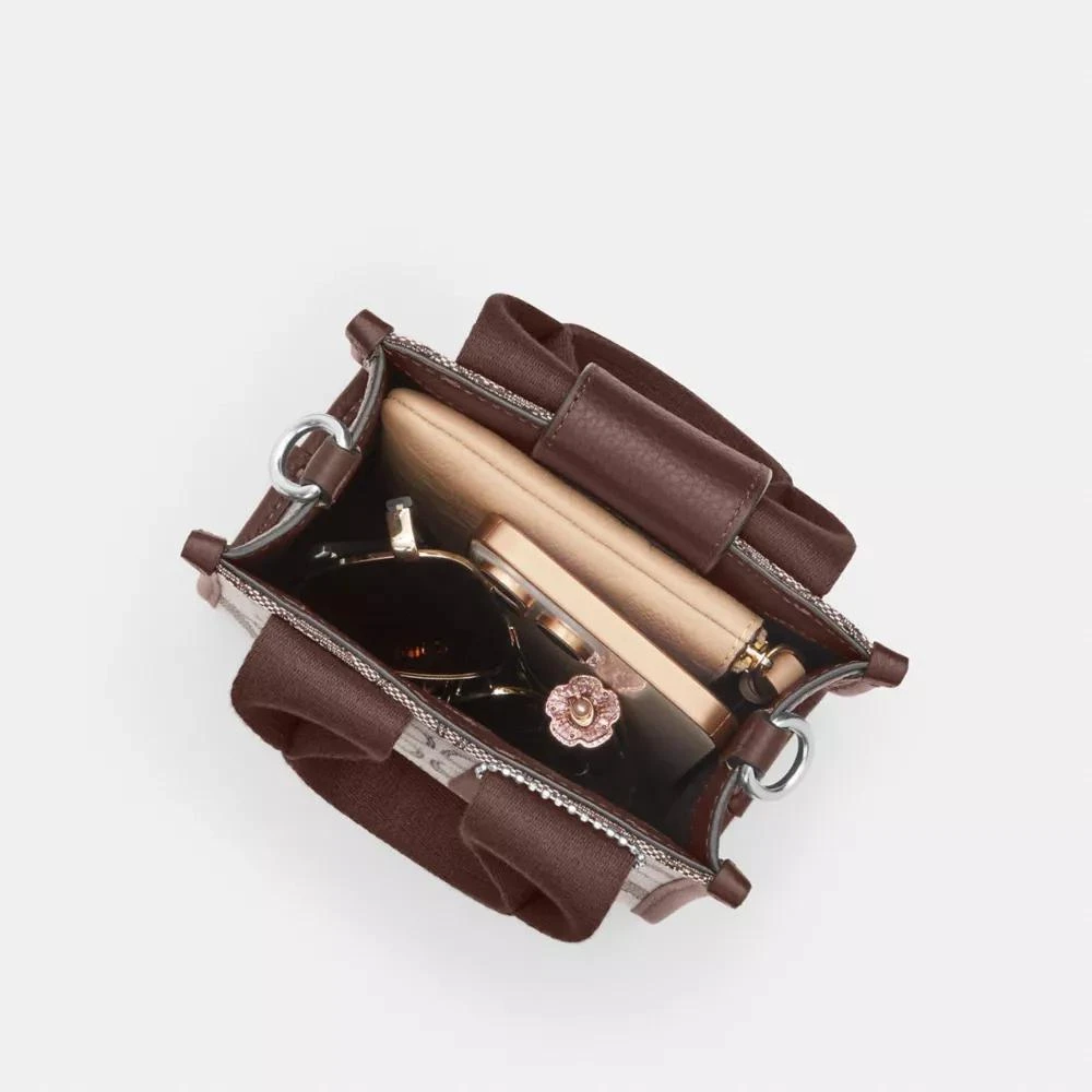 Coach Smith Mini Tote Bag In Signature Jacquard 7