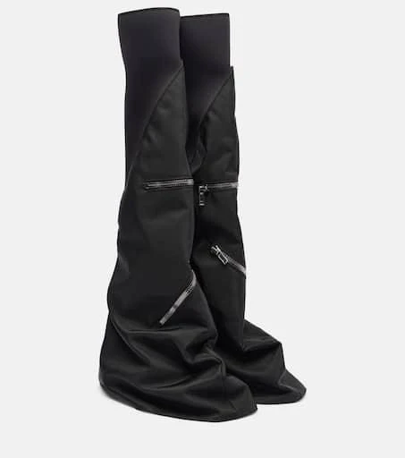 Rick Owens Zipper-detail over-the-knee boots 1