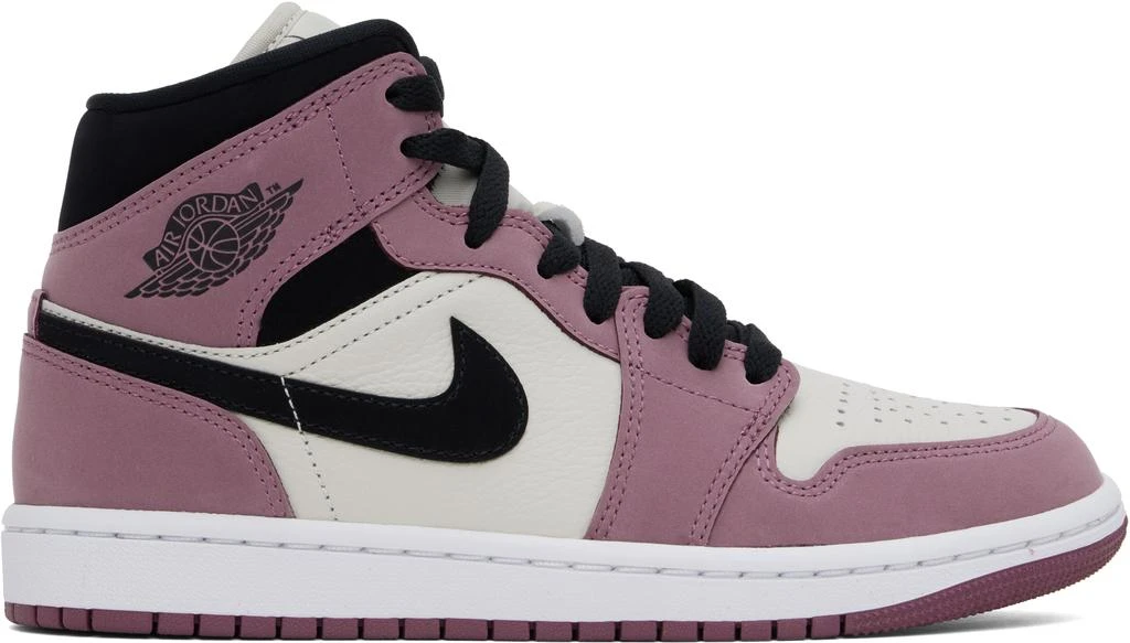 Jordan Off-White & Purple Air Jordan 1 Mid SE Sneakers 1