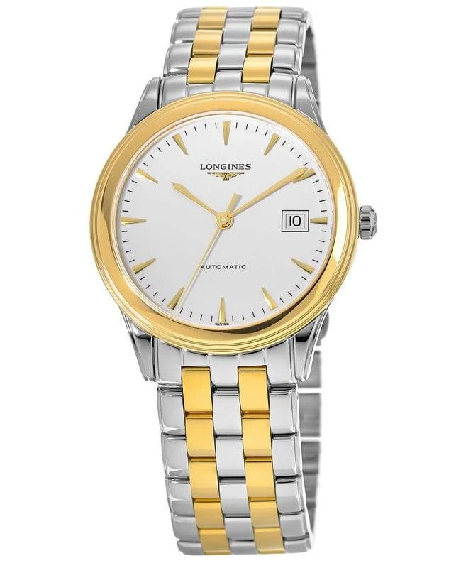 Longines Longines Flagship Automatic White Dial Yellow Gold and Stainless Steel Unisex Watch L4.974.3.22.7 1
