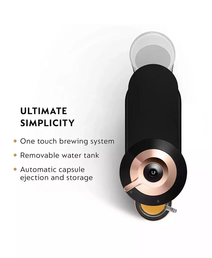 Nespresso Vertuo Next Premium Coffee and Espresso Machine by De'Longhi in Black Rose Gold 9