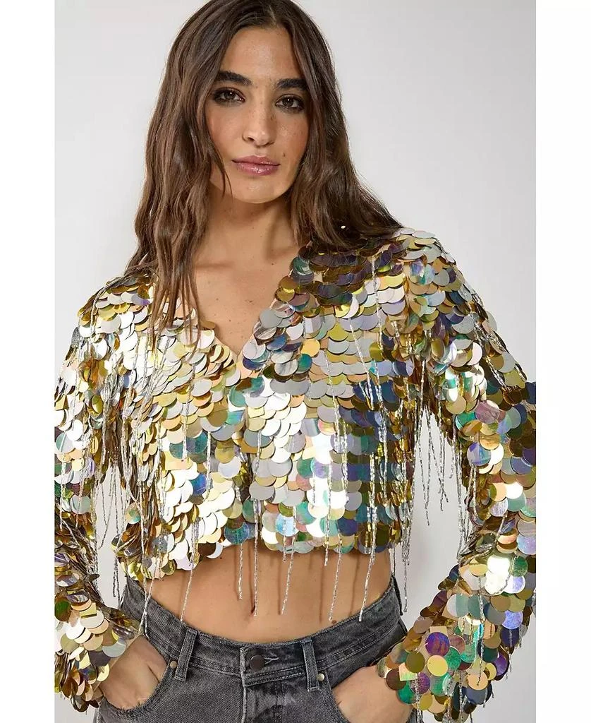 Nasty Gal Women
s Disc Tassel Trophy Jacket 4