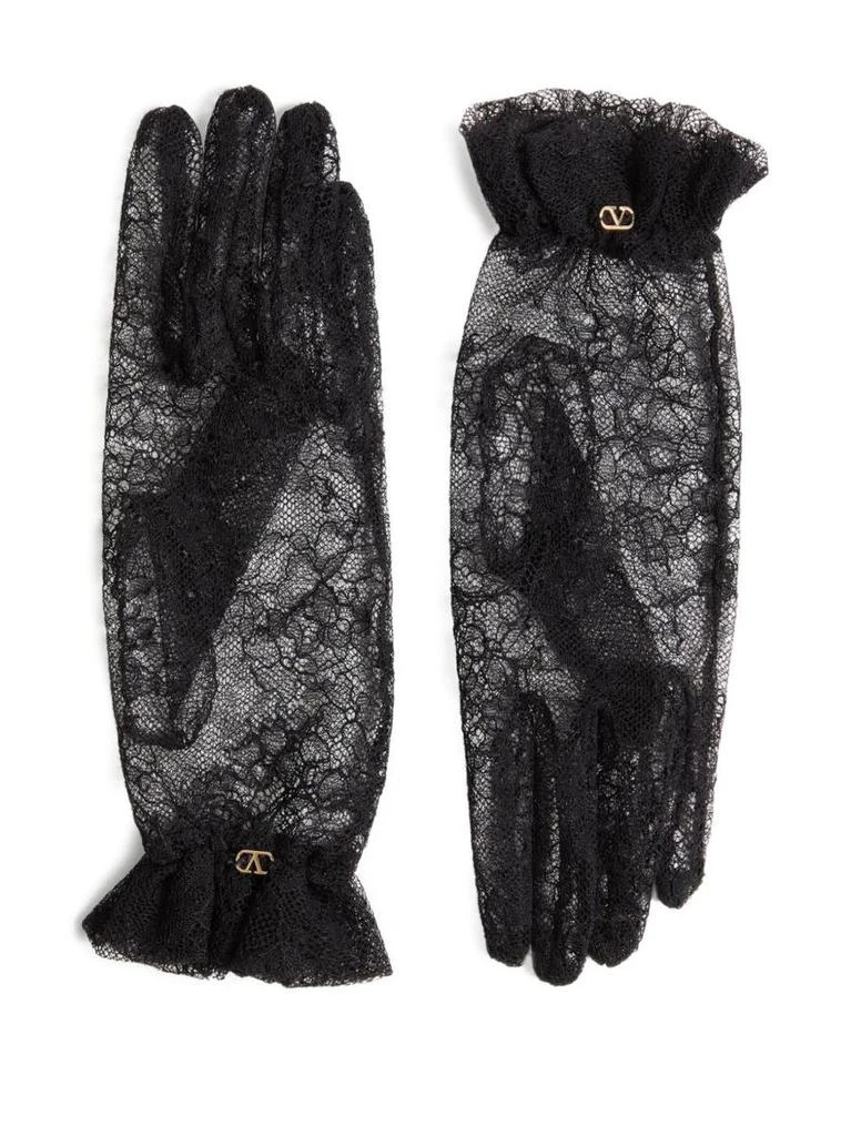 Valentino Valentino Garavani Vlogo Lace Gloves 1