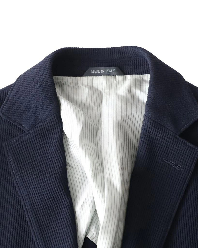Giorgio Armani Tokyo Single-Breasted Blazer in Navy Wool 3