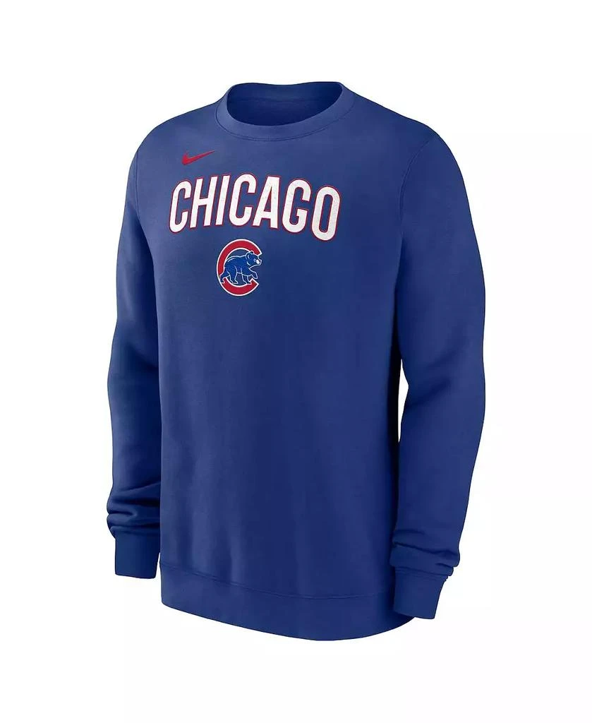 NIKE Men's Royal Chicago Cubs Pullover Sweatshirt 2