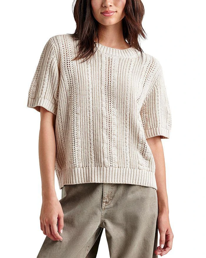 Splendid Lizzie Short Sleeve Sweater  1