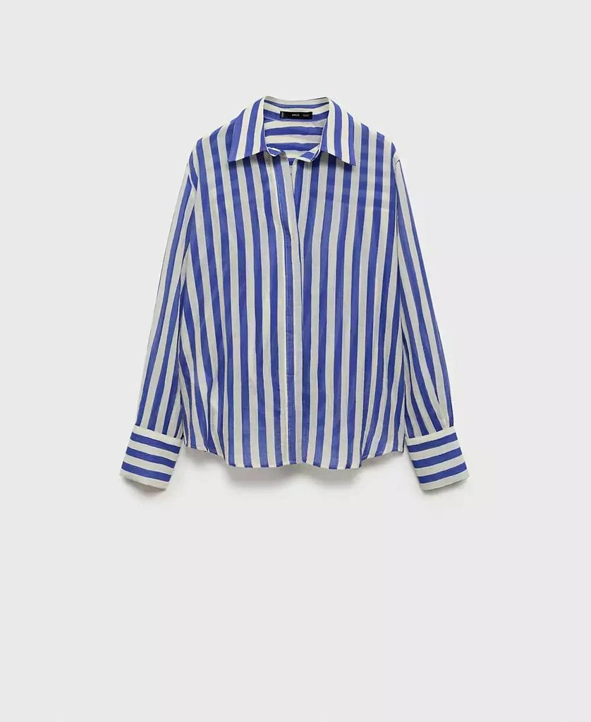 Mango Women's Striped Lyocell Shirt 1