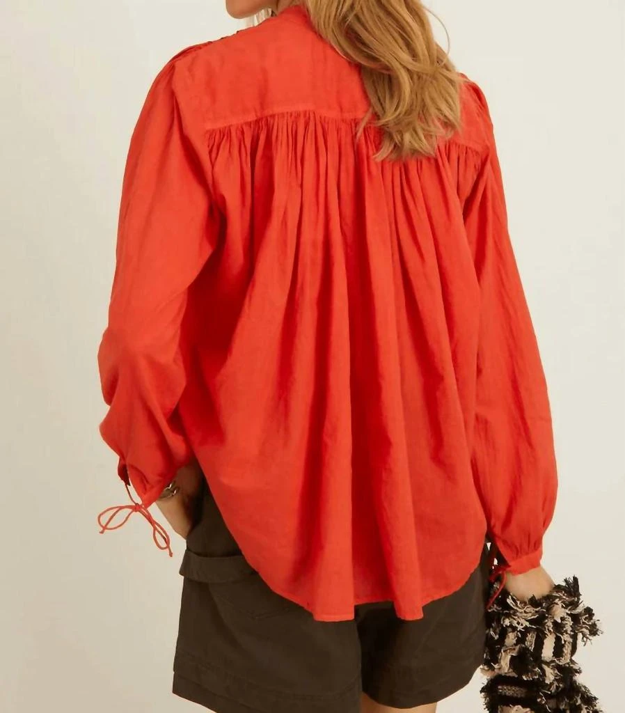 Laurence Bras Cigar Top In Red 3