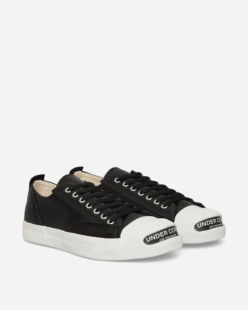 UNDERCOVER Men's Toe Logo Leather Sneakers Black 2